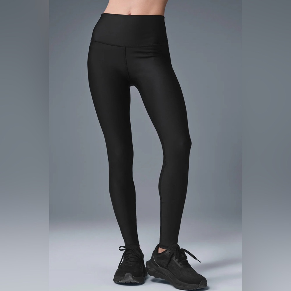 ALO Yoga High Waist Airbrush  Black Leggings Size Medium, #legging #activewear - Picture 6 of 10